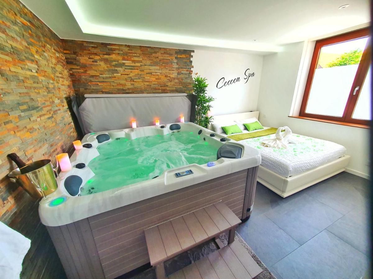 -Gite Cocoon Spa-Jacuzzi-Jardin-Parking Prive-Climatisation Holtzwihr Eksteriør billede